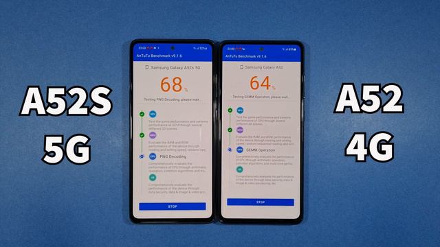 Samsung A52S 5G vs Samsung A52 4G Antutu Benchmark Test смотреть онлайн