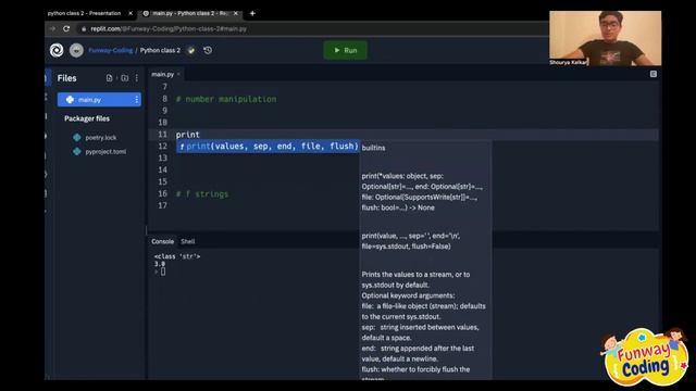 Python type conversion | Shourya Kelkar