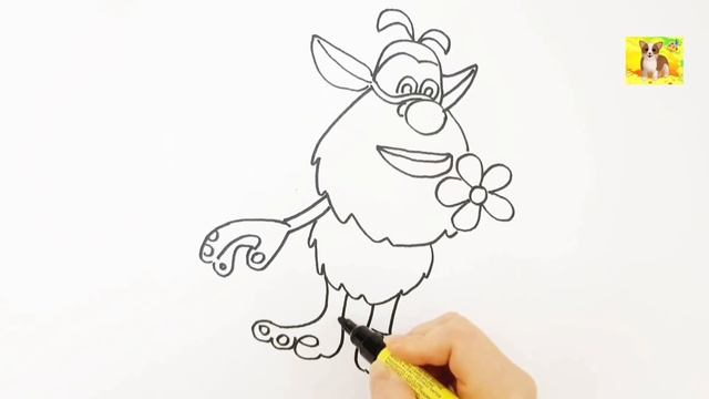 Буба.Мультик раскраска Буба.Рисунок раскраска Буба. смотреть онлайн