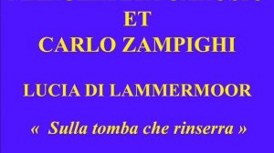 Margherita Carosio et Carlo Zampighi   Lucia di Lammermoor    Duetto   Sulla tomba che rinserra