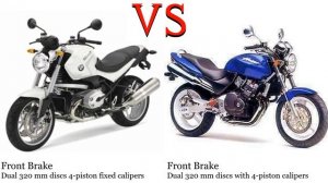 BMW R 1200 R vs Honda CB 900 Hornet Test specification comparison