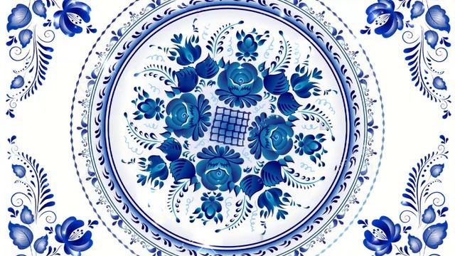 ГЖЕЛЬ футаж #футаж #гжель