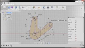 Applying Constraints and Dimensions in Fusion 360