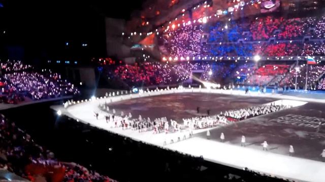 Выход сборной России на Олимпиаде в Сочи!!! смотреть онлайн