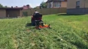 Прицепная газонокосилка на квадроцикл