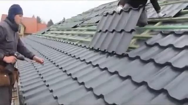 Металлочерепица Venecja. Монтаж модульной металлочерепицы Венеция