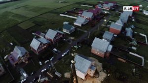 Разговение (Ифтар) с высоты птичьего полета в селе Белозерье республика Мордовия