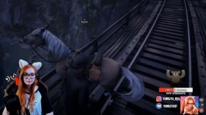 Юмилия смотрит: Red Dead Online - Дебил и шляпа | Реакция на Мармока