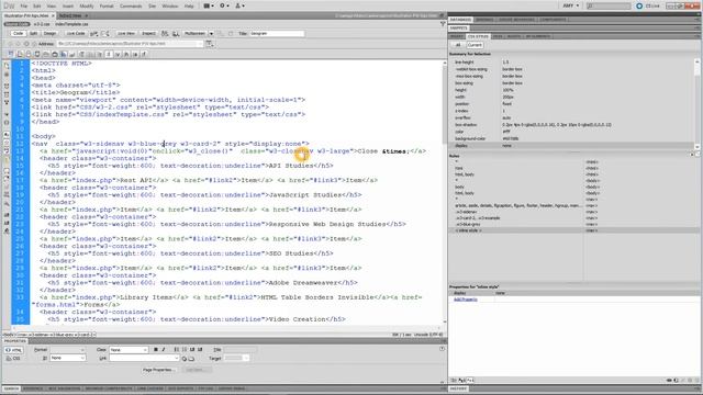 W3Schools W3 CSS Navigation Tutorial