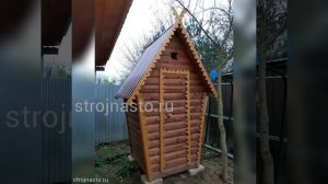 Купить дачный деревянный туалет - strojnasto.ru - туалет из блок-хауса