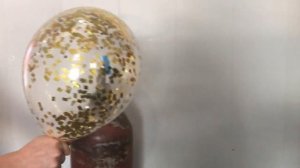 Как надуть шар с конфетти