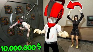 РЕБЕНОК ЧЕЛОВЕКА БЕНЗОПИЛЫ ОГРАБИЛ БАНК НА 10.000.000$ в ГТА 5 МОДЫ! ОБЗОР МОДА в GTA 5 ВИДЕО