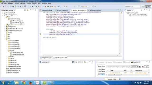 Android beginner tutorial#4 Basic Intent (Navigate from one page to another) смотреть онлайн