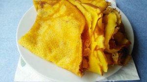 Сливочные блины с медом на сметане