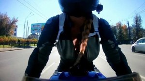 Девушка на Suzuki GSXR 600