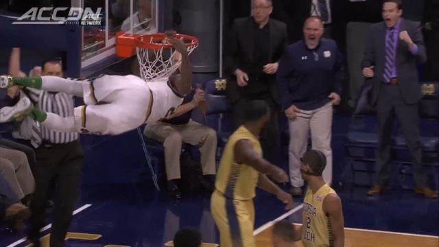 Notre Dame's Jerian Grant Skies for Monster Dunk | ACC Must See Moment смотреть онлайн