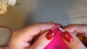 ШИКАРНАЯ ШАПКА ЛУКОВКА ИЗ ПУХА НОРКИ "ВЕСЕННЕЕ НАСТРОЕНИЕ".KNITTED HAT