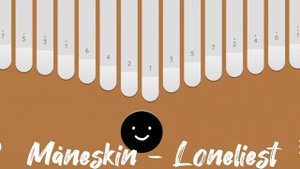 Måneskin - THE LONELIEST | Kalimba Tutorial & Tabs