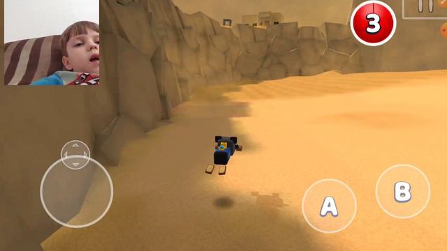 Как пройти лабиринт в пустыне и собрать много монет? Прохождение Super Bear Adventure смотреть онлайн