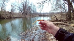 Рыбалка со stigan'ом - Ловля щуки спиннингом на микроречке в начале весны