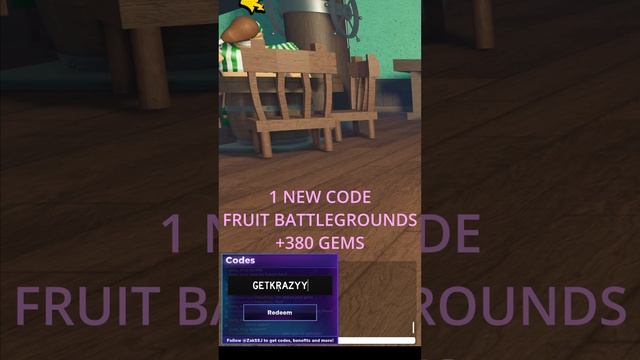 1 NEW CODE FOR FRUIT BATTLEGROUNDS APRIL 2023! Roblox. *+380 GEMS*