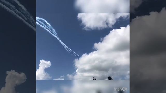 Выступление пилотажной группы "Русь". День города в Вязьме смотреть онлайн