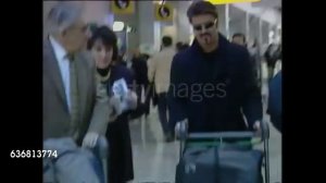 George Michael in Heathrow Airport, London. 20.11.1998