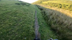 Moel Faban MTB descent down through Bwlch ym Mhwll-le