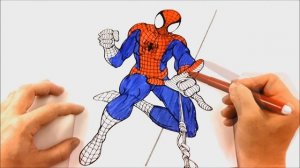 ЧЕЛОВЕК ПАУК Спайдермен Spiderman раскраска