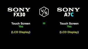 SONY FX30 vs SONY A7C
