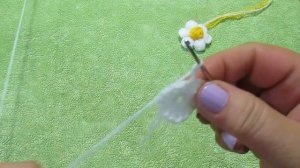 ромашка вязаная крючком  как связать маленький цветок