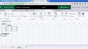 Funcion MDETERM con Microsoft Excel Online