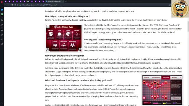 + Plague Inc: Evolved + Coronavirus + Wuhan China + How Realistic Is It? + Developers visited CDC +