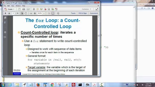 python loops смотреть онлайн