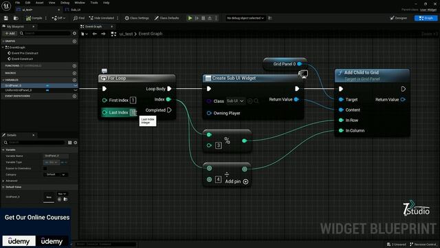 WTF! Gird View - Uniform Gird View | Unreal Engin 5 Blueprint & UI Explain Quickly | #ue5 #ui #ui5