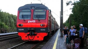 Электрички и поезда в Н.Новгороде, платформа СТРИГИНО / Russian trains and electric trains