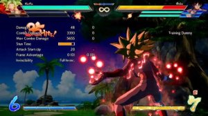 DRAGON BALL FighterZ Kefla corner LVL 1 to LVL 3 combo