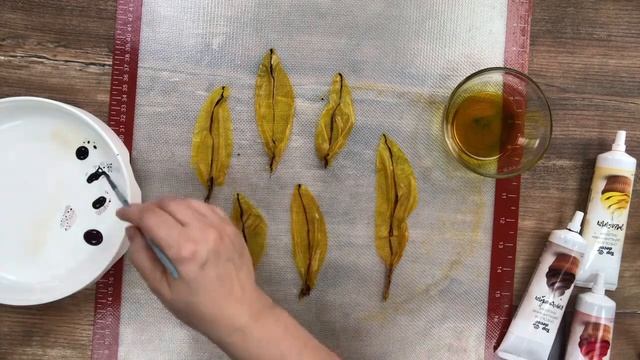 Листья из рисовой бумаги. Декор для тортов. Тренд в декоре тортов/Rice paper leaves