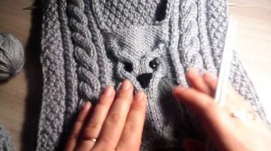 Мастер-класс 3 ЧАСТЬ детского свитера с совой