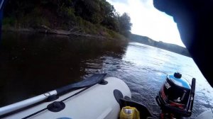 Работа бланка спиннинга VIVO EX 792ML (тест 5-24 гр) при ловли на течении.