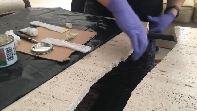 Travertine strip, clean, polish and repair with resin 01344 374671 смотреть онлайн