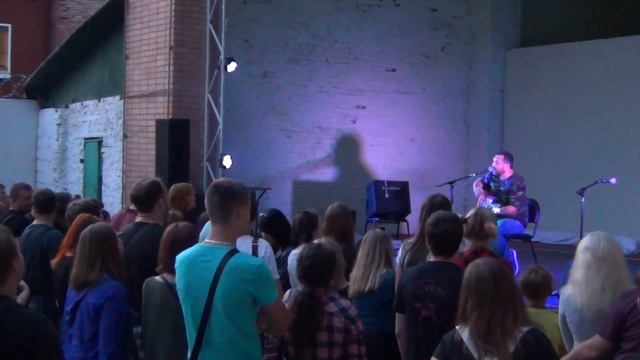 Костя Кулясов (АнимациЯ) - Игра @ OZ-Rock Acoustic Орехово-Зуево 20.08.2016
