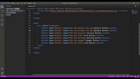 Buttons in Bootstrap - Episode 07 - Complete Course