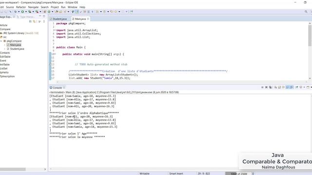 Tuto Java Comparable et Comparator - Tutorial (3) смотреть онлайн