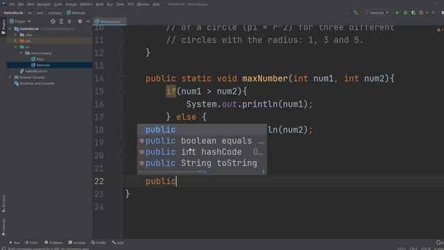 Java coding exercises for beginners - Methods