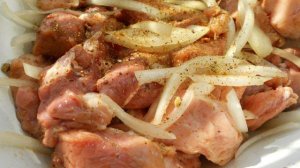 Свиной шашлык на сковороде-гриль