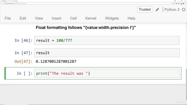 16 Print Formatting with Strings - Python Bootcamp смотреть онлайн