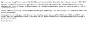 Error 0x80072ee6 in Windows Live Installer