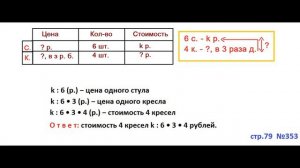 ГДЗ 4 класс Страница.79 №353 Математика Учебник 1 часть (Моро