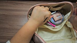 Собираю косметичку в поездку! #косметика #косметичка